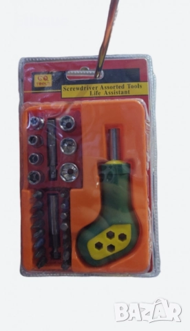 Комплект отвертки с удобна ергономична дръжка и приставки, снимка 4 - Други стоки за дома - 52820213