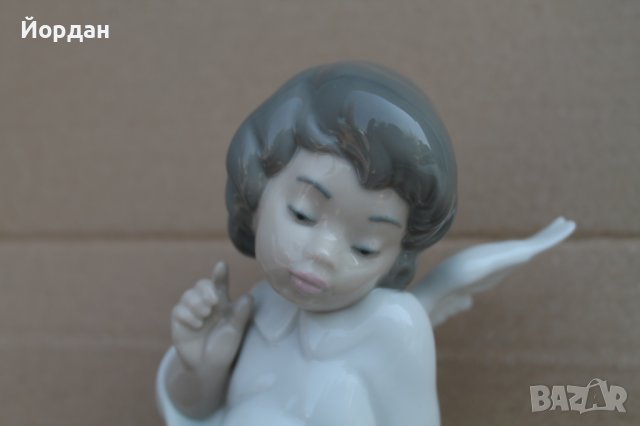 Испанска порцеланова фигурка ''LLardo'' седнал Ангел, снимка 4 - Колекции - 41340871