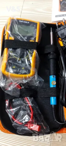 Комплект за запояване,мултицет,вакум помпа,регулируем поялник, снимка 2 - Друга електроника - 47960550