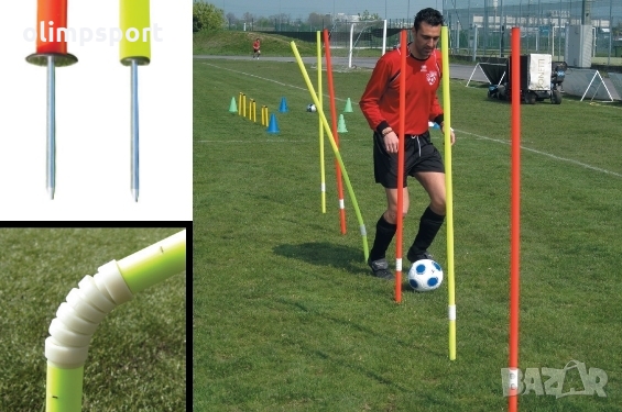 Слалом колче за външно ползване с гъвкава основа – височина 1,6 м – различни цветовеTG8.2