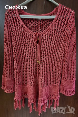 Красива плетена блуза , снимка 1 - Блузи с дълъг ръкав и пуловери - 35829418