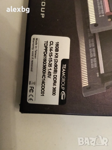 T-force Ddr4 Dark Pro Gaming ddr4 2x8, снимка 2 - RAM памет - 53349717