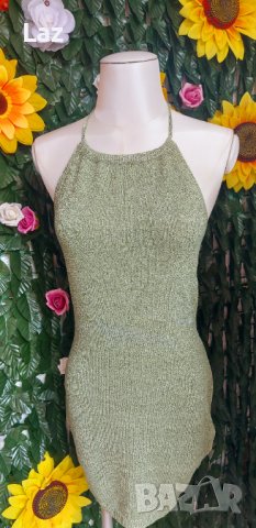 креативна плетена рокля с гол гръб класика, снимка 2 - Рокли - 41459093
