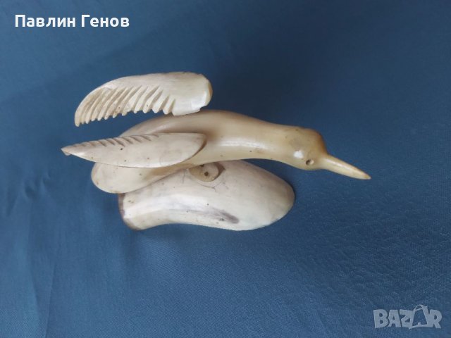 Стар сувенир от рог / кост, снимка 2 - Антикварни и старинни предмети - 40626704