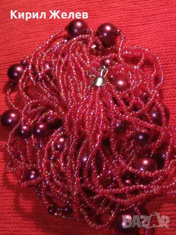 ЕФЕКТНА МЪНИСТЕНА ВИНТИДЖ АРТ СТИЛ ОГЪРЛИЦА НАКИТ УКРАШЕНИЕ 15371, снимка 9 - Колиета, медальони, синджири - 47219259