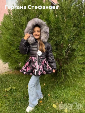 Дебело зимно яке с естествен пух на Деги/Degi Размери -110,116,122,128,134,140,152 Цена-88 лв
