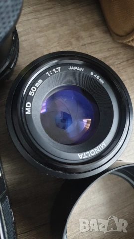 Комплект фотоапарат Minolta X-500,обективи,светкавица и др., снимка 12 - Фотоапарати - 53369910