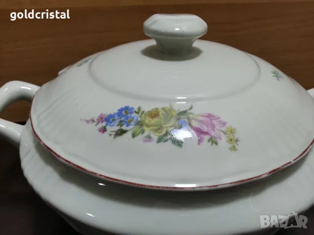 стар български порцелан супник , снимка 2 - Антикварни и старинни предмети - 48829220