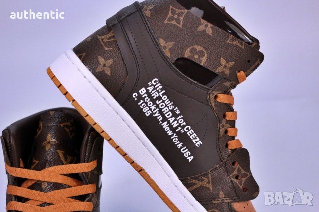 Nike Air Jordan 1 x Off-White x Louis Vuitton, снимка 6 - Маратонки - 36013179