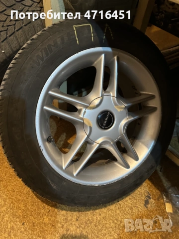 4 бр. Джанти BORBET с Гуми DUNLOP 195/60 R15 за Toyota Corrola 2005, снимка 4 - Гуми и джанти - 53192093