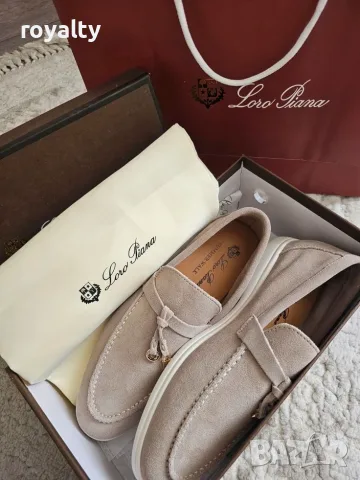 Loro Piana Нови Мокасини Естествен Велур Различни Цветове Лоро Пиана с Кутия , снимка 9 - Мокасини - 56002906