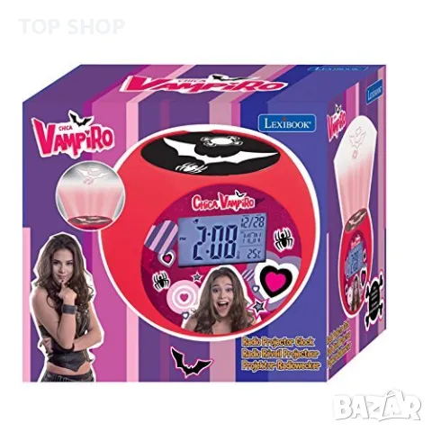 Оригинален радио часовник Chica Vampiro от Lexibook с функция прожекция. , снимка 2 - Столчета за хранене - 48657254