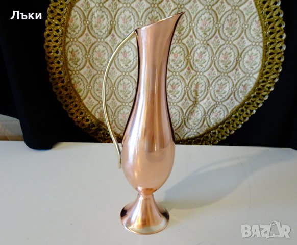 Елегантна медна кана за ракия,ваза. , снимка 4 - Антикварни и старинни предмети - 36024215