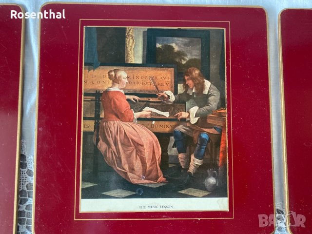 Английски коркови подложки -комплект 8 броя, снимка 4 - Прибори за хранене, готвене и сервиране - 41682907