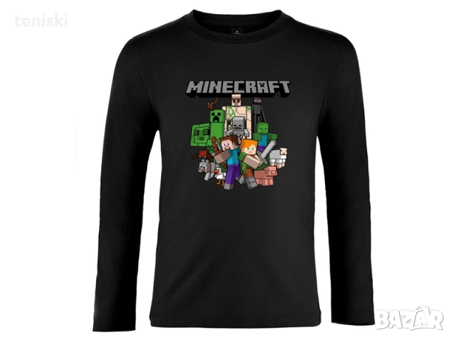 Тениски с дълъг ръкав Minecraft 3 модела , снимка 2 - Детски тениски и потници - 51561532