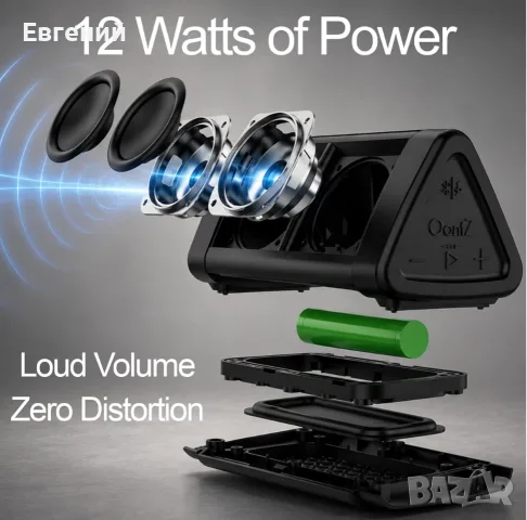 Преносим Bluetooth високоговорител OontZ Angle 3 Gen 4, 12W, 24 часа време за възпроизвеждане, снимка 4 - Bluetooth тонколони - 55906385