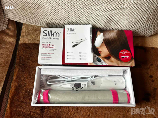 SILK'N GoBrush Mist електрическа четка за изправяне с пара, снимка 2 - Преси за коса - 44681476