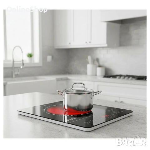 Електрически Котлон Voltz OV51445M, 2000W, Кристална плоча, Инфрачервен нагревател, 28x36см, снимка 7 - Други стоки за дома - 53079464