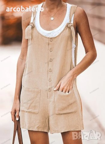 Дамски моден летен къс гащеризон, 8цвята , снимка 6 - Гащеризони - 41565956