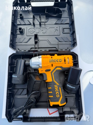 Акумулаторен ударен винтоверт INGCO CIRLI1201, 12 V 1.5 Ah, 100 Nm, снимка 2 - Винтоверти - 53446968