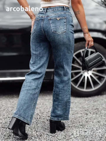 Дамски дънки с висока талия WESTCODE, снимка 4 - Дънки - 47730615