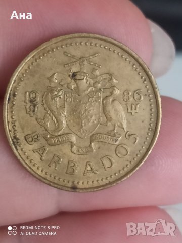 5 цента Барбадос 1980 година

