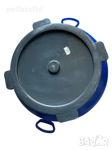 Бидон 150 Л - с широко гърло, винтов капак и странични подвижни дръжки, снимка 3 - Бидони, бурета и бъчви - 47293469