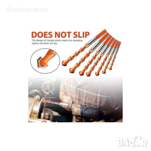 4663 Комплект Свредла за Пробиване на Твърди Материали (3-12мм) - 7 бр. за Керамика и Метал, снимка 6 - Винтоверти - 53823082