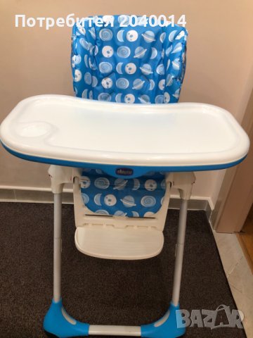 Детски стол за хранене Chicco Polly 2 in1 Highchair Moon, снимка 1 - Столчета за хранене - 42374767