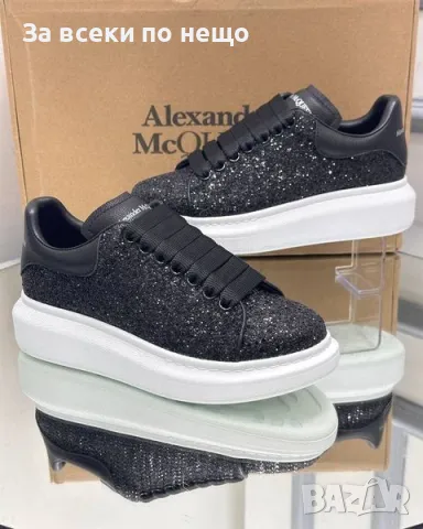 Дамски блестящи маратонки Alexander McQueen - 4 налични цвята Код D1123, снимка 3 - Маратонки - 47528788