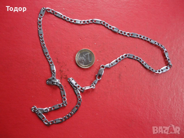 Страхотен сребърен синджир верижка 6
