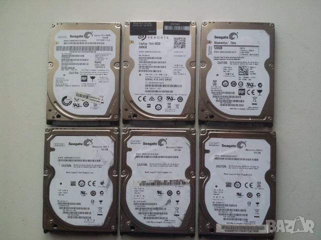 Твърди дискове 500GB 2.5"за лаптоп и за видеонаблюдение!HDD Hard Disk Гаранция, снимка 2 - Твърди дискове - 52890873