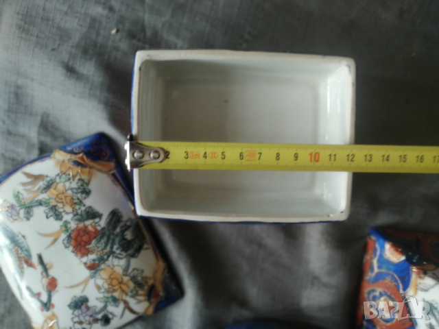 порцеланов сет-свещник,пепелни,кутия за бижута, снимка 5 - Други ценни предмети - 36477109