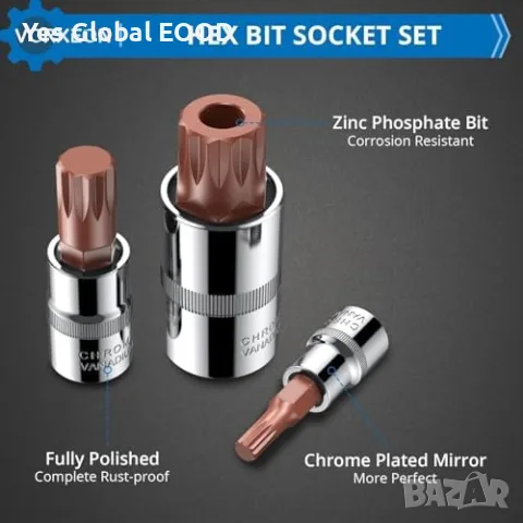 Комплект 10 XZN вложки VORXEON M4–M18, снимка 3 - Други инструменти - 56295832