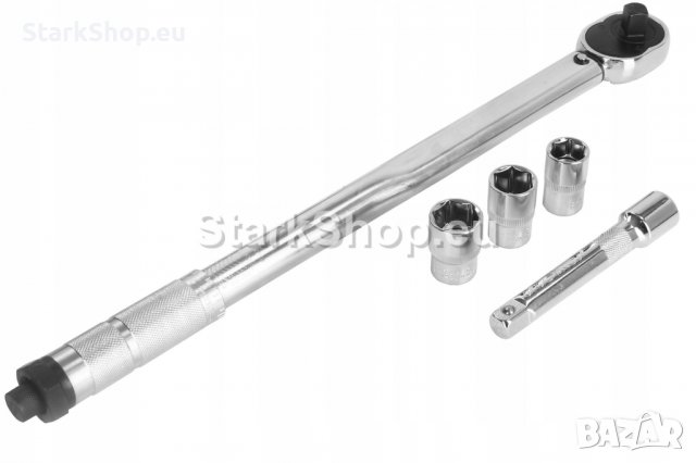  Динамометричен ключ 1/2″ 28 – 210 Nm + комплект вложки (17, 19, 21 мм) + удължител 125 мм Mar-Pol M, снимка 7 - Други инструменти - 40059682