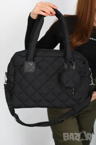 Модерна капитонирана дамска чанта, снимка 7 - Чанти - 48853856