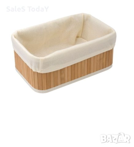 Бамбукова кошница за съхранение Home, 32x22x16cm, снимка 3 - Други стоки за дома - 44461995