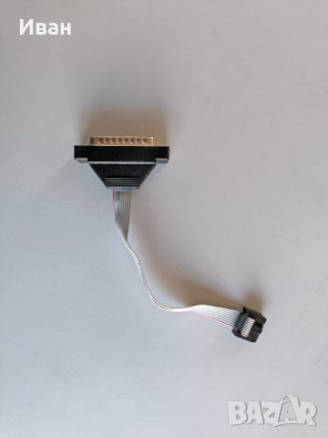 Кабел Parallel LPT мъжки с IDC Socket за връзка към дънната платка., снимка 3 - Кабели и адаптери - 44198134