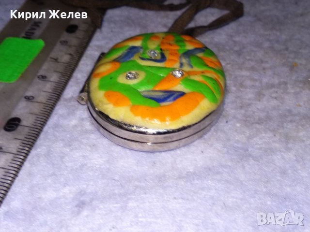 КРАСИВА СТОМАНЕНА СРЕБРИСТА ВИНТИДЖ КУТИЙКА - МЕДАЛЬОН За СНИМЧИЦИ Или ДРУГО с ШНУРЧЕ от ВЕЛУР 26385, снимка 11 - Колиета, медальони, синджири - 41483232