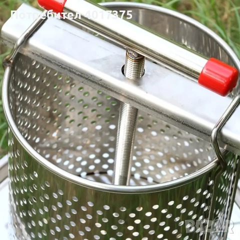 Ръчна преса за грозде,сокове,плодове ,мед 15л, снимка 3 - Други стоки за дома - 51586761