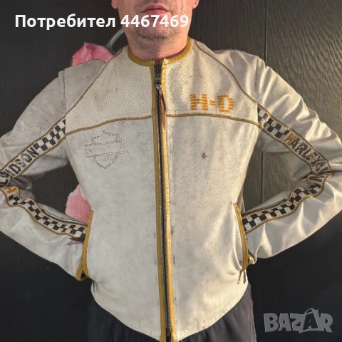 Мъжко кожено яке Harley Davidson L и Energie L, снимка 7 - Якета - 51428788