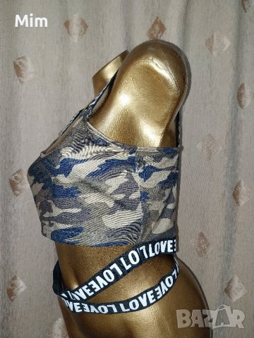 Love M Бюстие с широк ластик с лого анимал принт , снимка 3 - Корсети, бюстиета, топове - 41950192