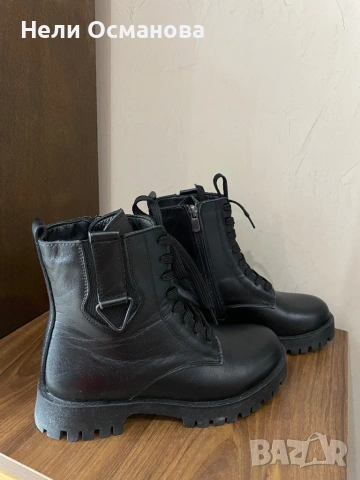 Дамски боти от естествена кожа, снимка 2 - Дамски боти - 53439133