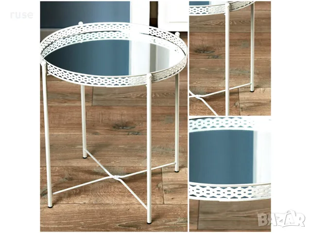 НОВИ! Метална помощна маса поднос сгъваема Два цвята , снимка 8 - Маси - 48968323