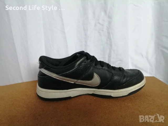 Номер 38 дамски кецове Nike Dunk Low Black Chrome Diamond Panda, снимка 2 - Кецове - 52877852