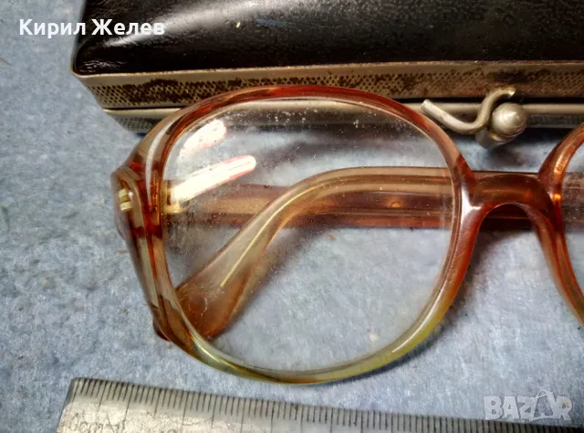 СТАРИ РЕТРО ОЧИЛА ДИОПТРИЧНИ с МАРКИРАНА БАКЕЛИТЕНА РАМКА и РЕТРО КАЛЪФ 26599, снимка 5 - Колекции - 47541380