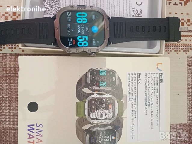 смарт часовник, снимка 2 - Смарт часовници - 53776269