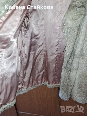 Палто от заешка кожа, снимка 6 - Палта, манта - 42526929