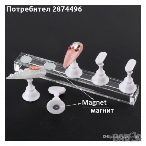 3180 Магнитни дисплей - стенд поставки за мостри маникюр, снимка 8 - Продукти за маникюр - 35790055