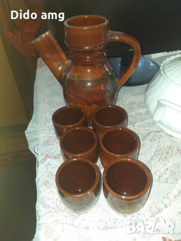 Керамичен сервиз за вино., снимка 2 - Други ценни предмети - 33856698
